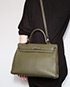 Kelly 35cm Veau Togo in Vert Olive, other view